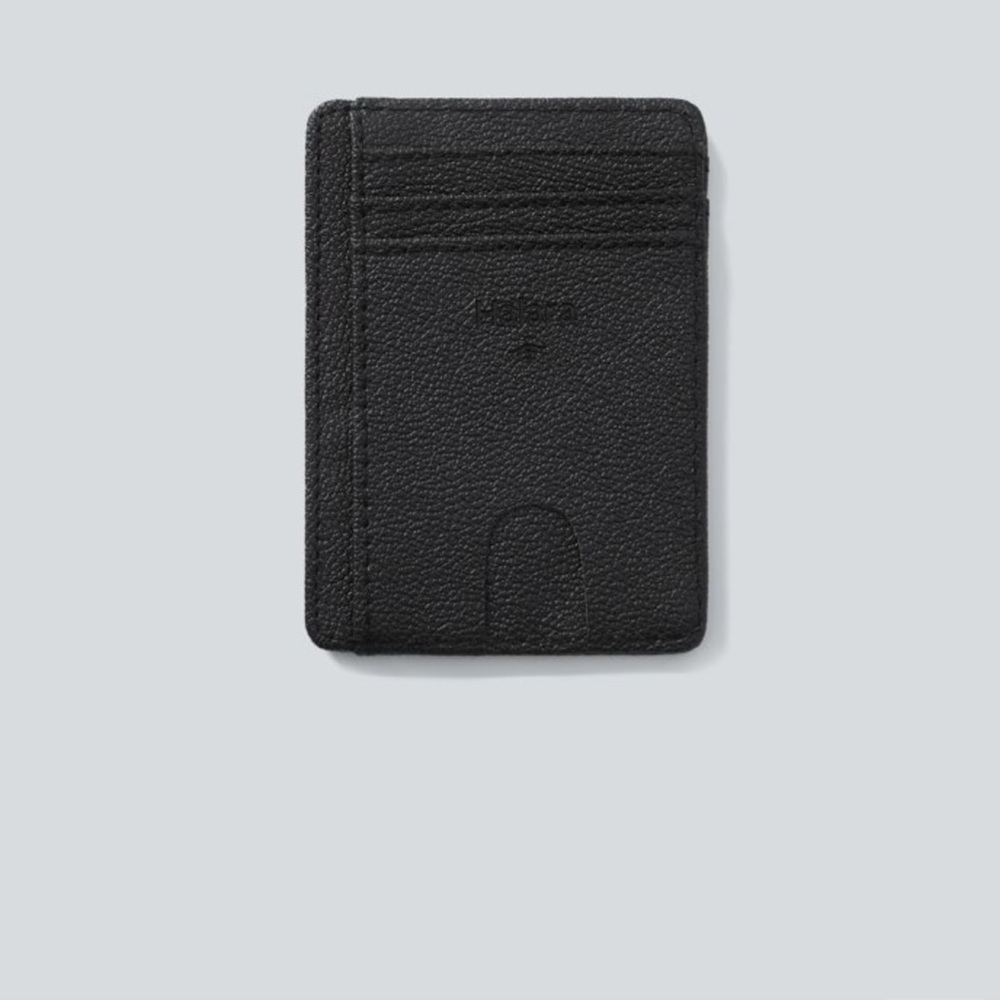 Halara Logo Black Card Holder NWOT